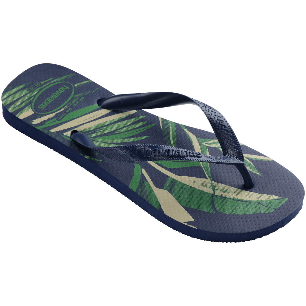 Men's Top Aloha Flip Flops - Navy Blue