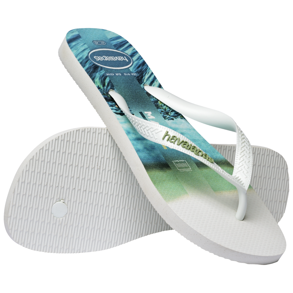 Men's Top Surfer I Flip Flops - WHITE/WHITE