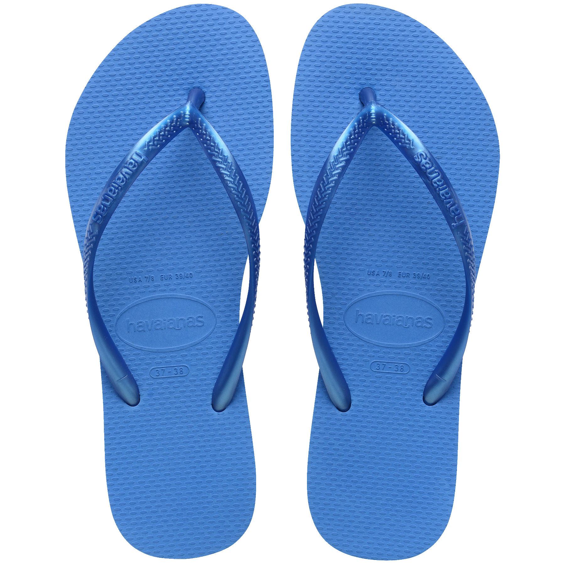 Women's Slim Flip Flops - BRILLIANT BLUE