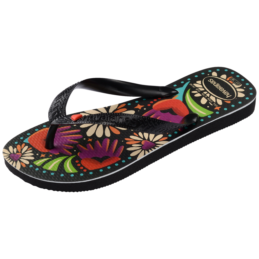 Women's Top Begonia Flip Flops - Black