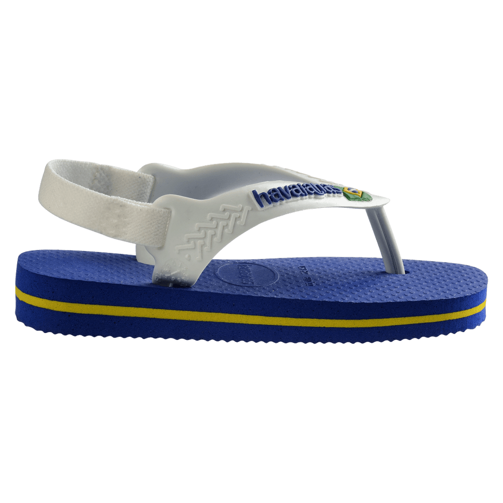 Baby Brazil Logo Flip Flop Sandals - Marine Blue