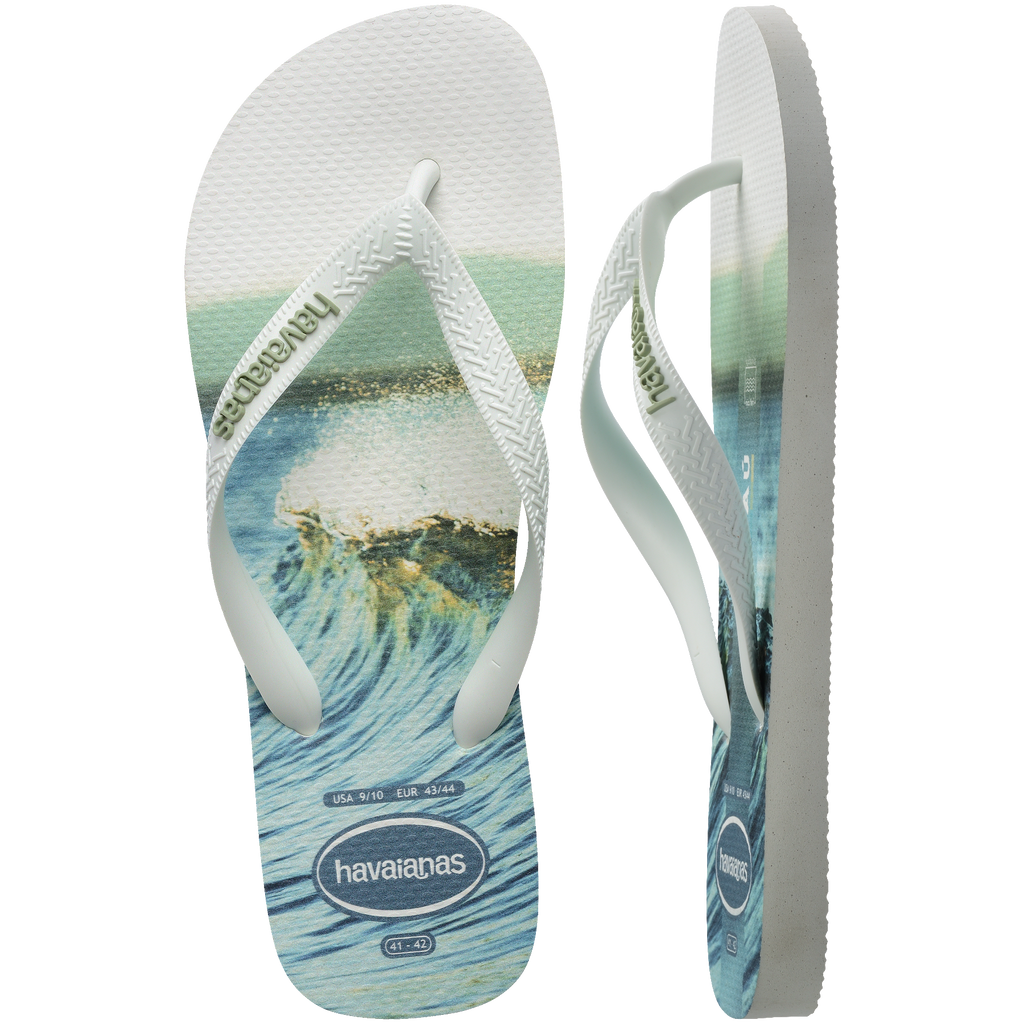 Men's Top Surfer I Flip Flops - WHITE/WHITE