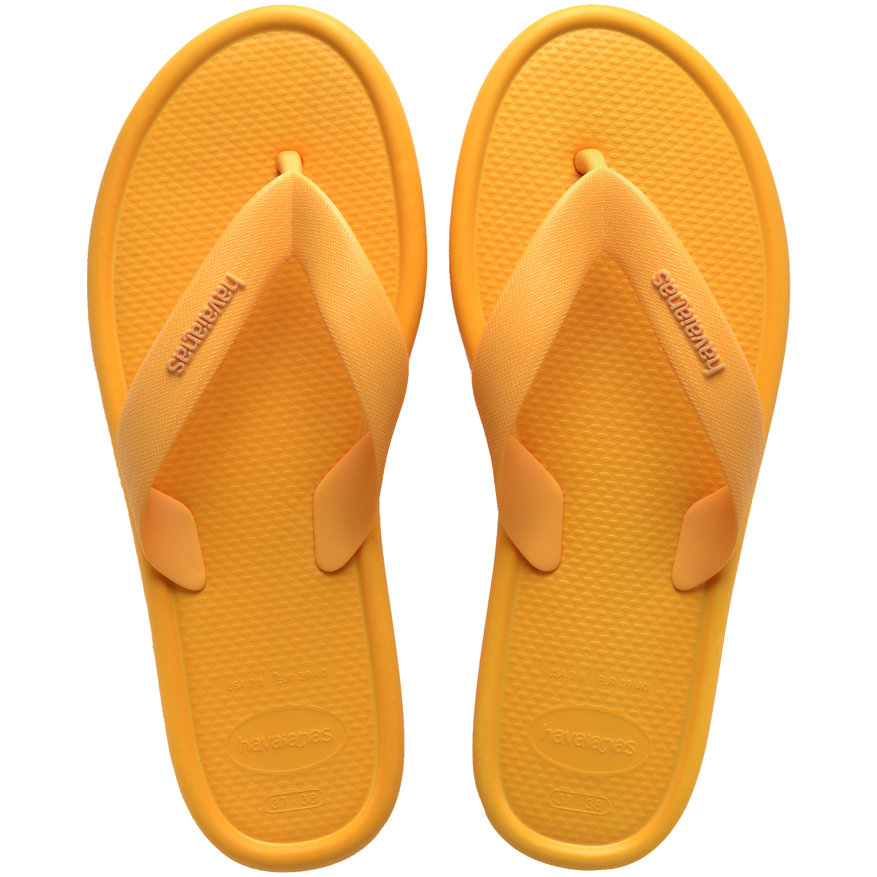 Women's Puffed Up Flip Flops - CAJA YELLOW