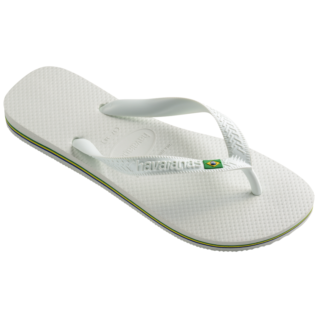 Men's Brazil Flip Flops - White