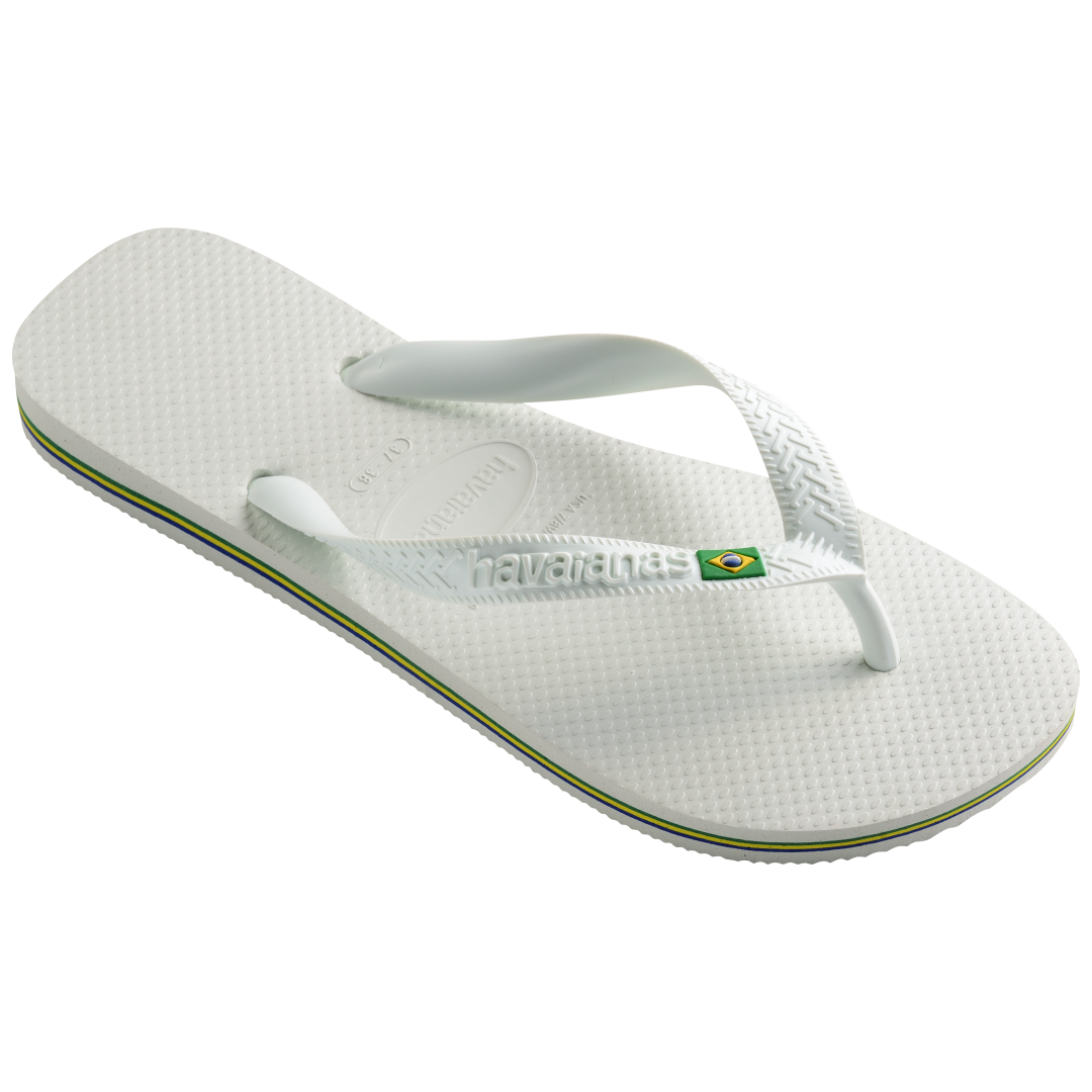 Men's Brazil Flip Flops - White