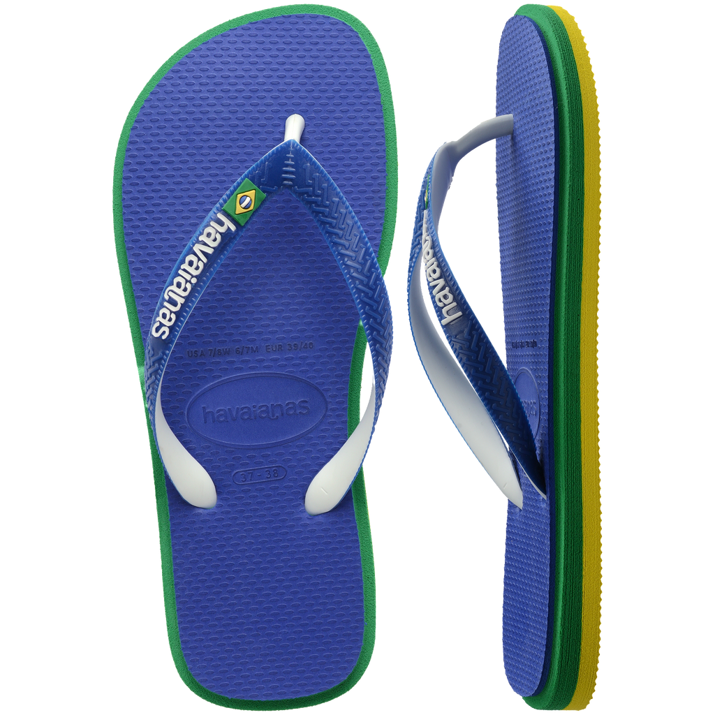 Women's Brazil Twist Flip Flops - MARINE BLUE