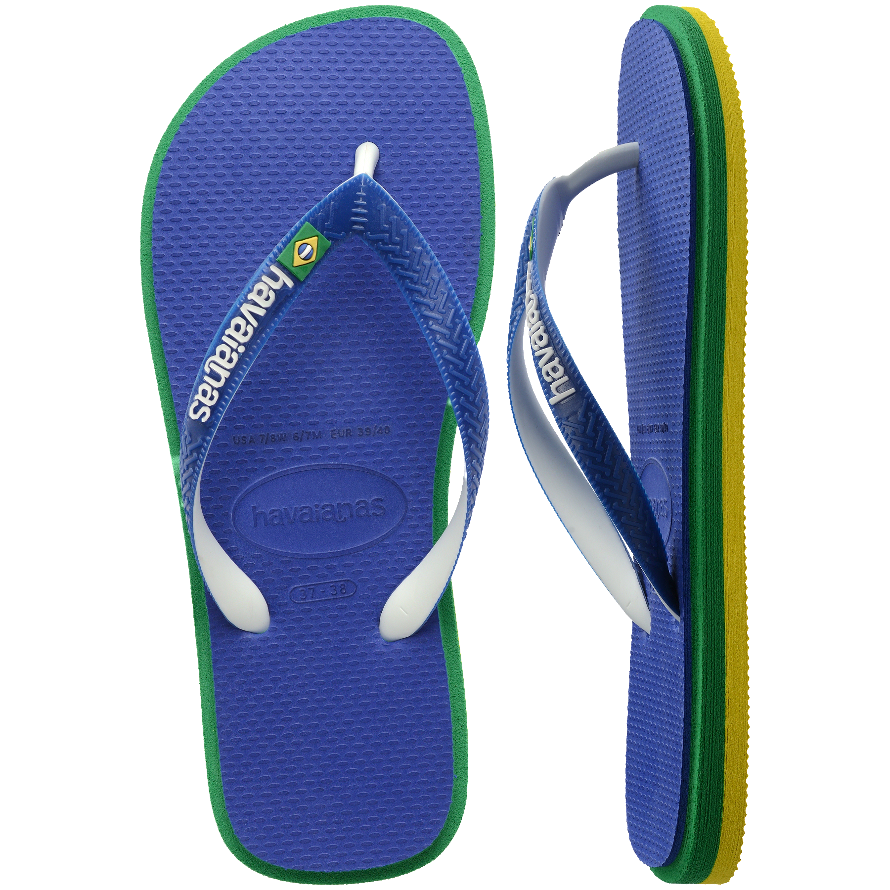 Women's Brazil Twist Flip Flops - MARINE BLUE