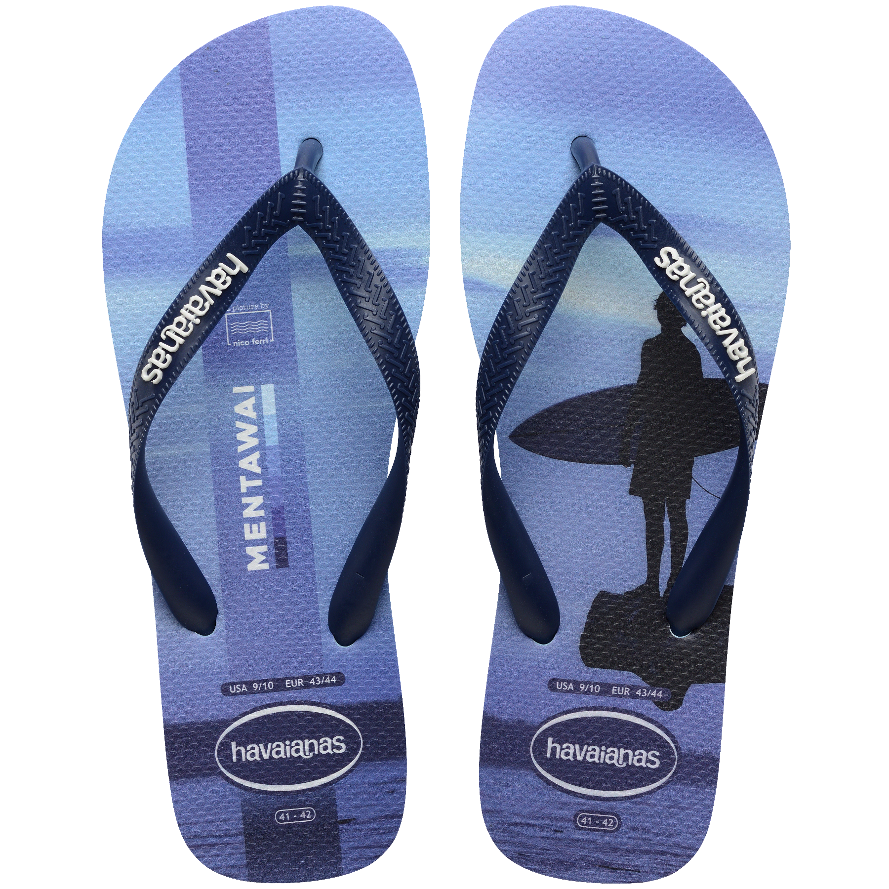 Men's Top Surfer I Flip Flops - LAVENDER BLUE