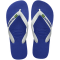 Women's Brazil Logo Flip Flops - Marine Blue
