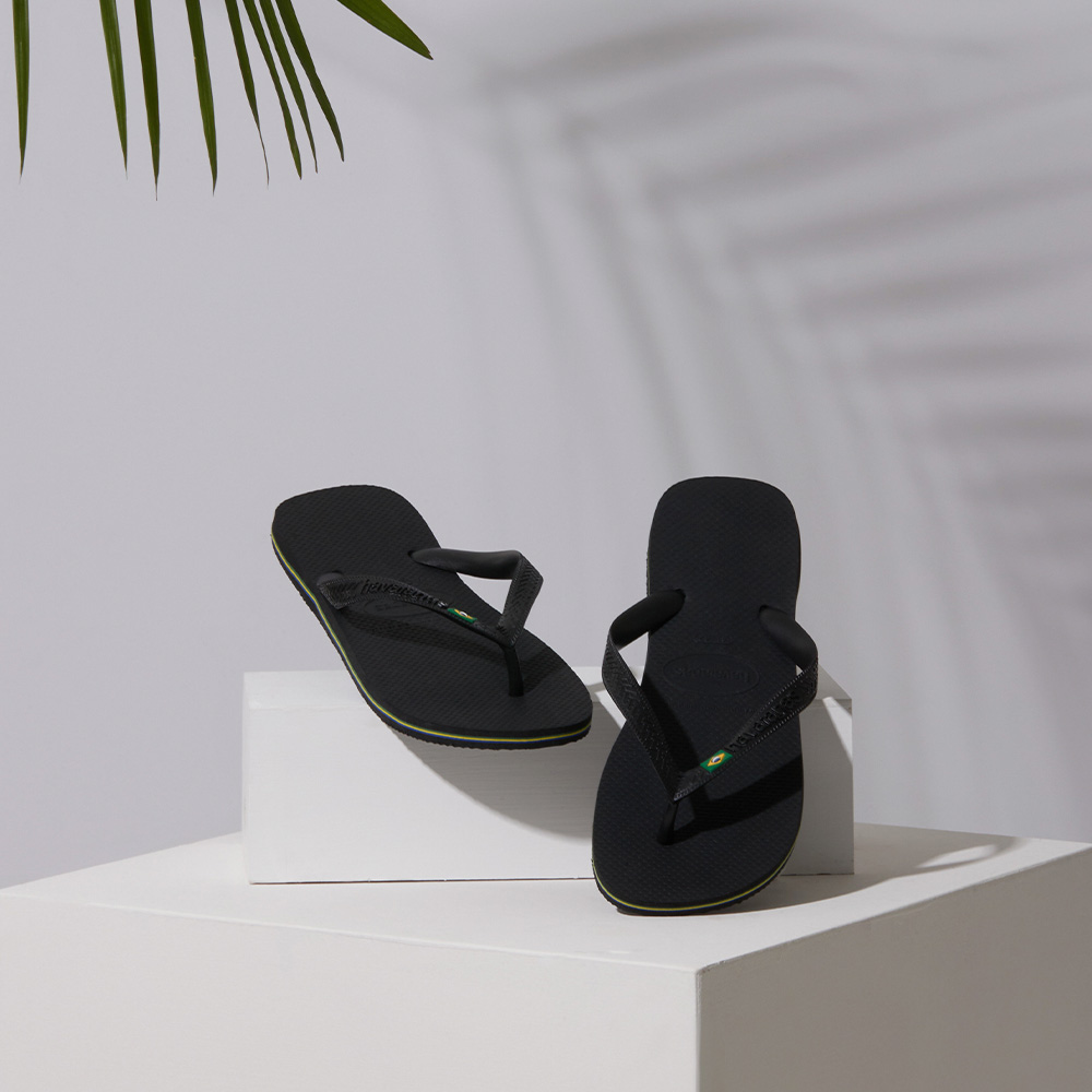 Women's Brazil Flip Flops - Black