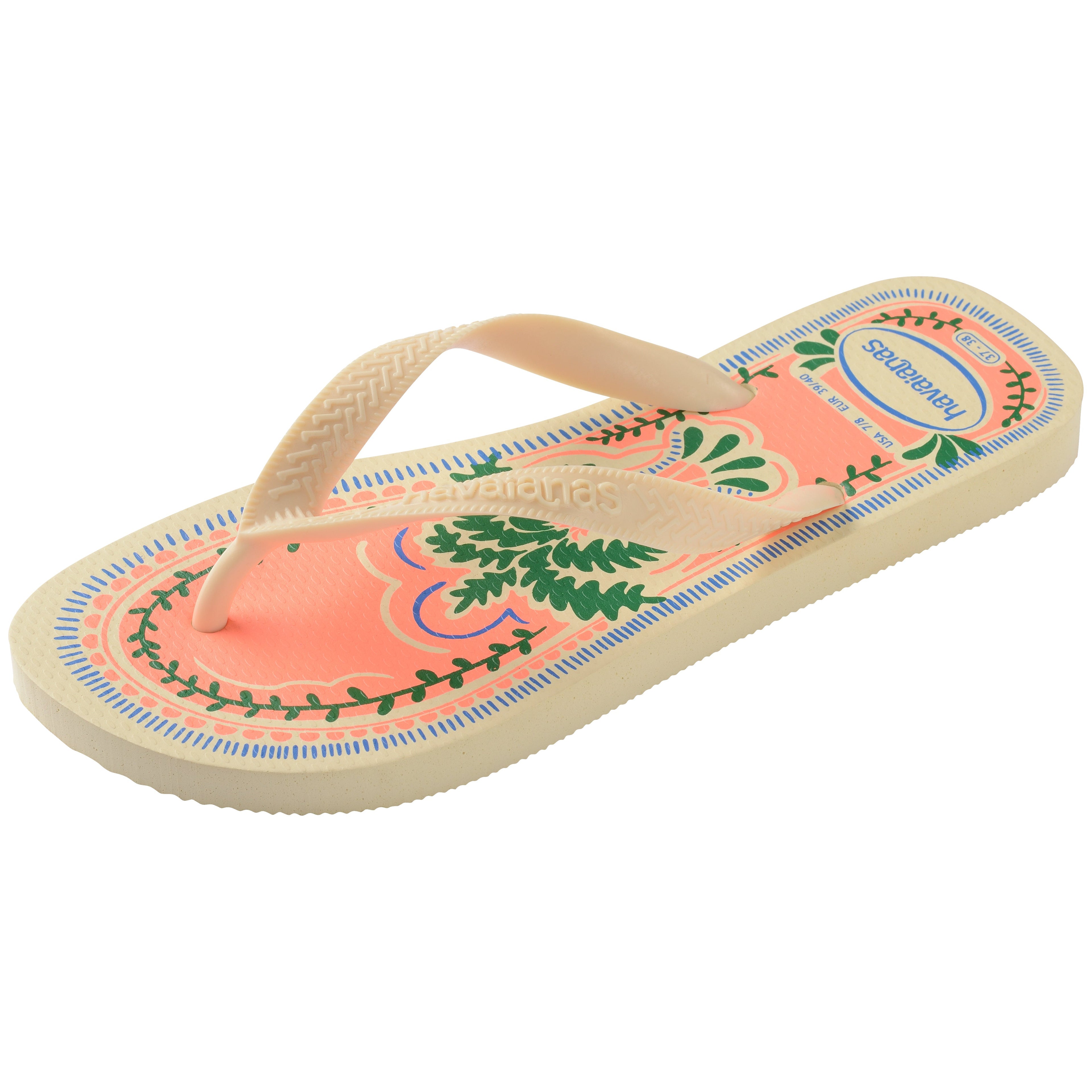 Women's Top Summer Vibes Flip Flops - BUTTERCREAM