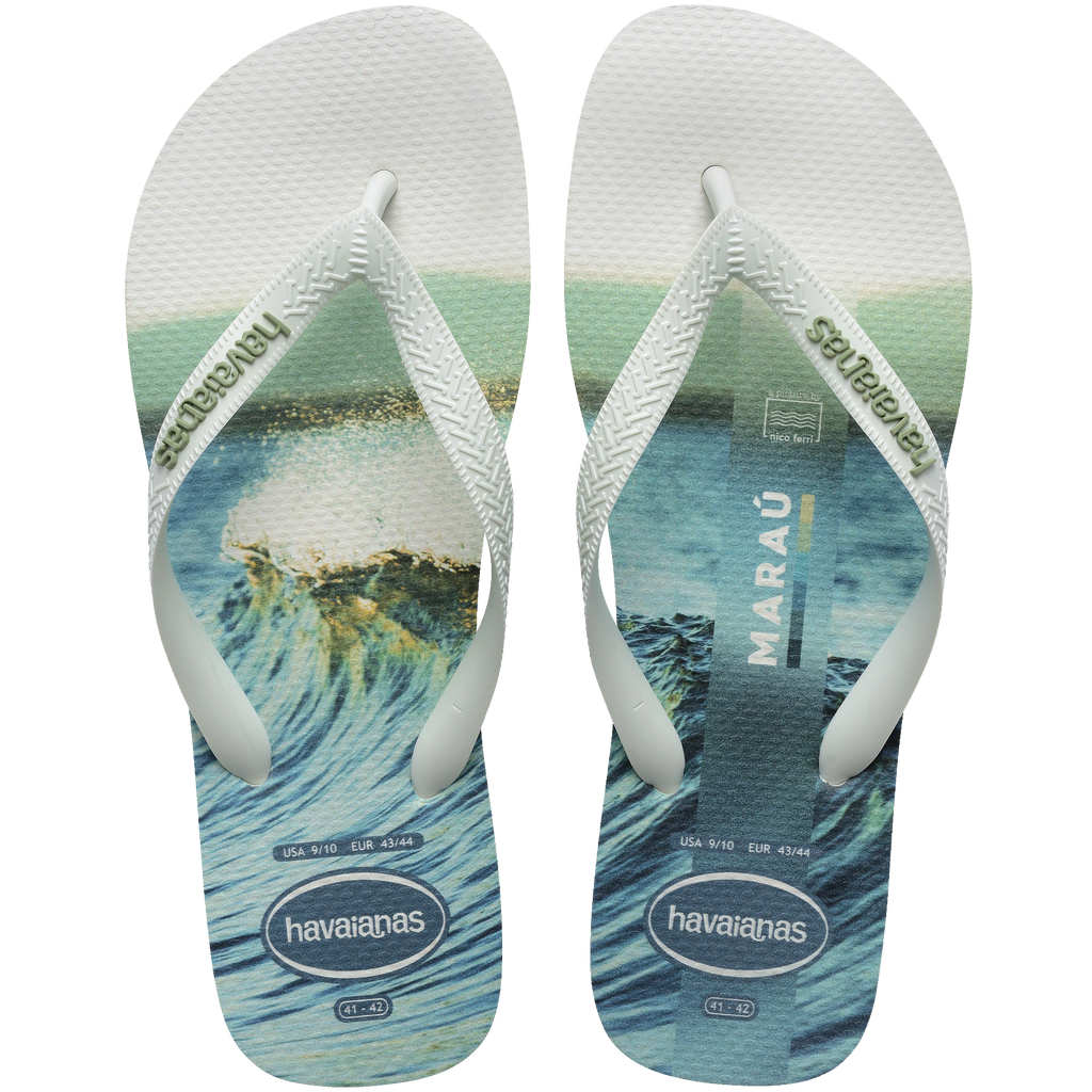 Men's Top Surfer I Flip Flops - WHITE/WHITE