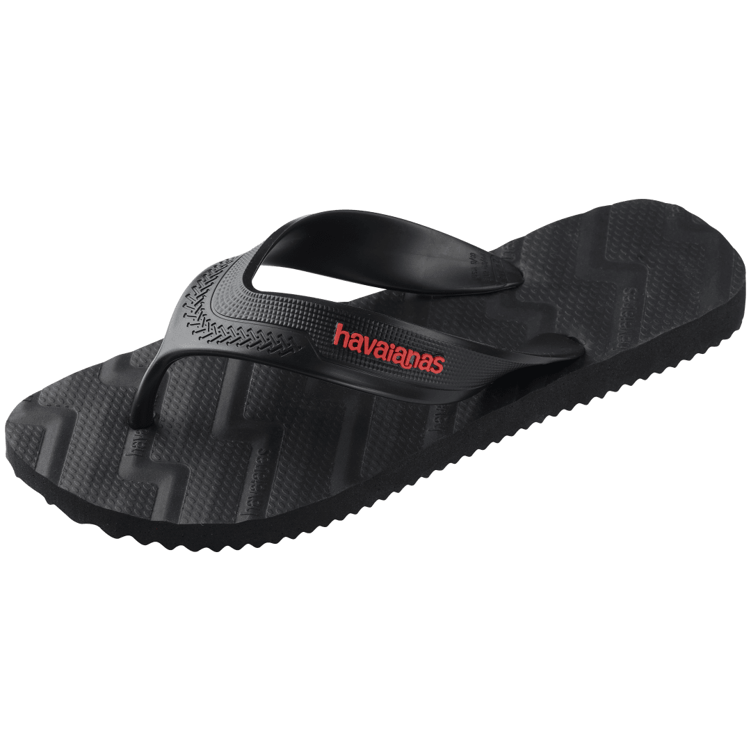 Men's Track Waves Flip Flops - Black