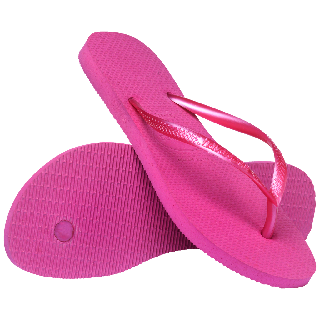 Women's Slim Flip Flops - ROSE GUM/METALLIC ROSE GUM