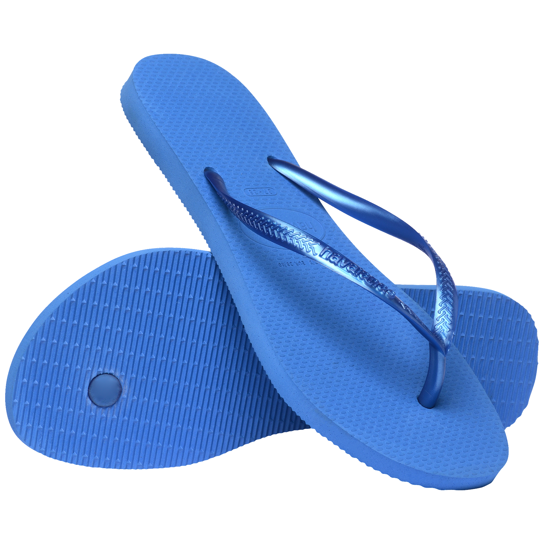 Women's Slim Flip Flops - BRILLIANT BLUE
