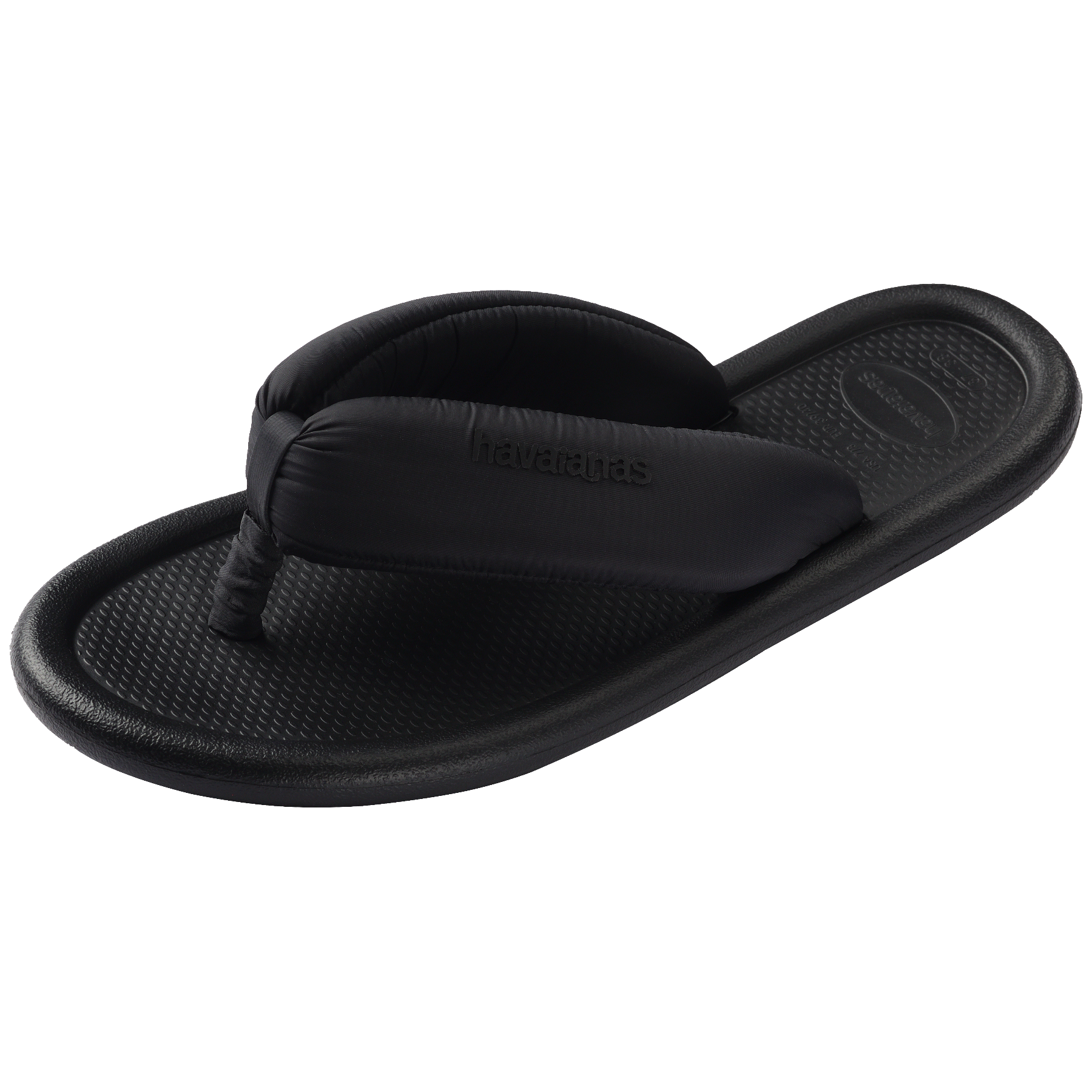 Women's Maxi Puffed Flip Flops - BLACK