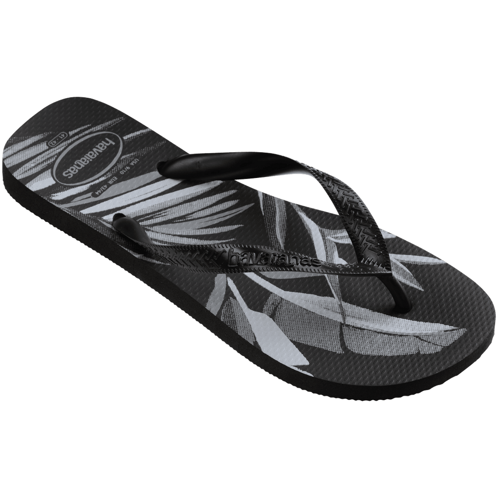 Men's Aloha Flip Flops - Black/Black/Grey
