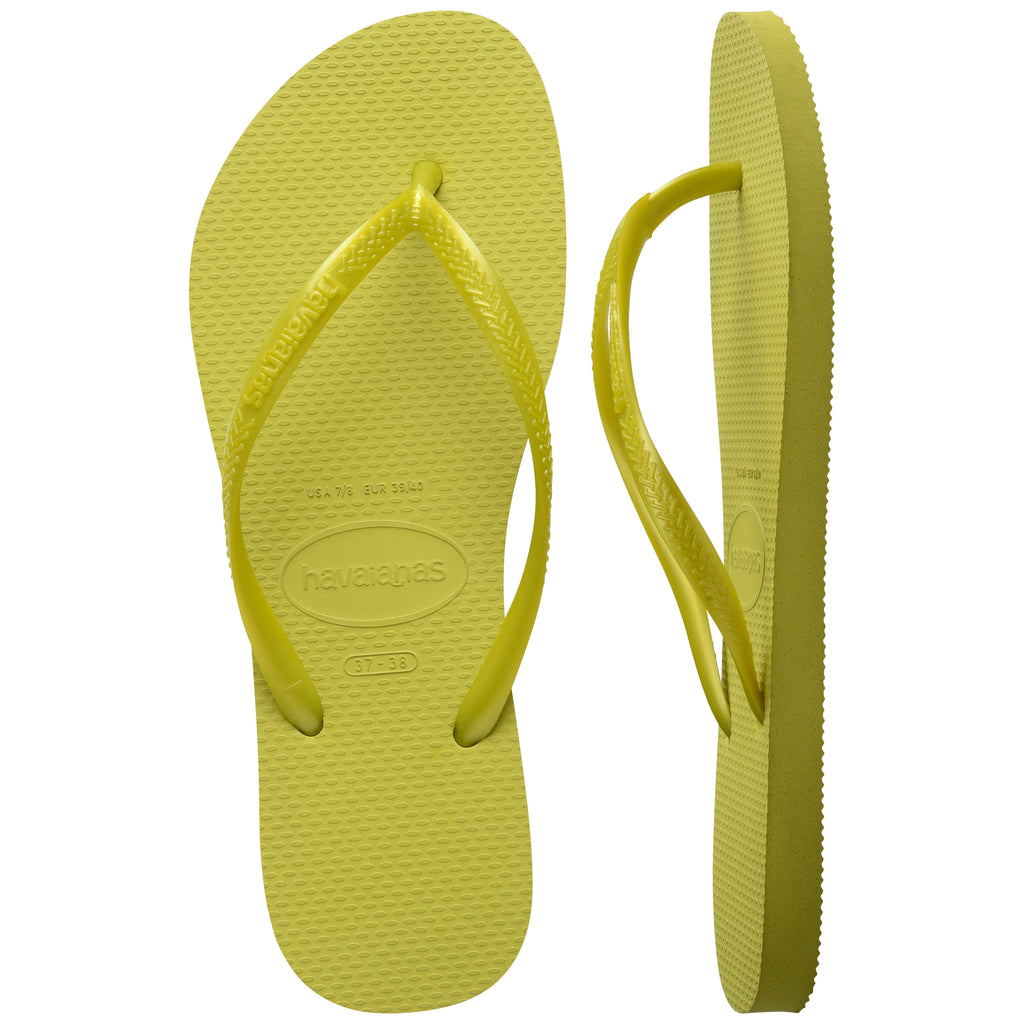 Women's Slim Flip Flops - Wild Lime