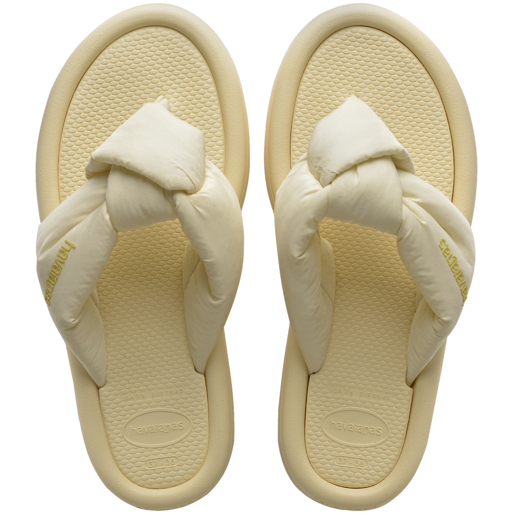 Women's Over Puffed Flip Flops - BUTTERCREAM