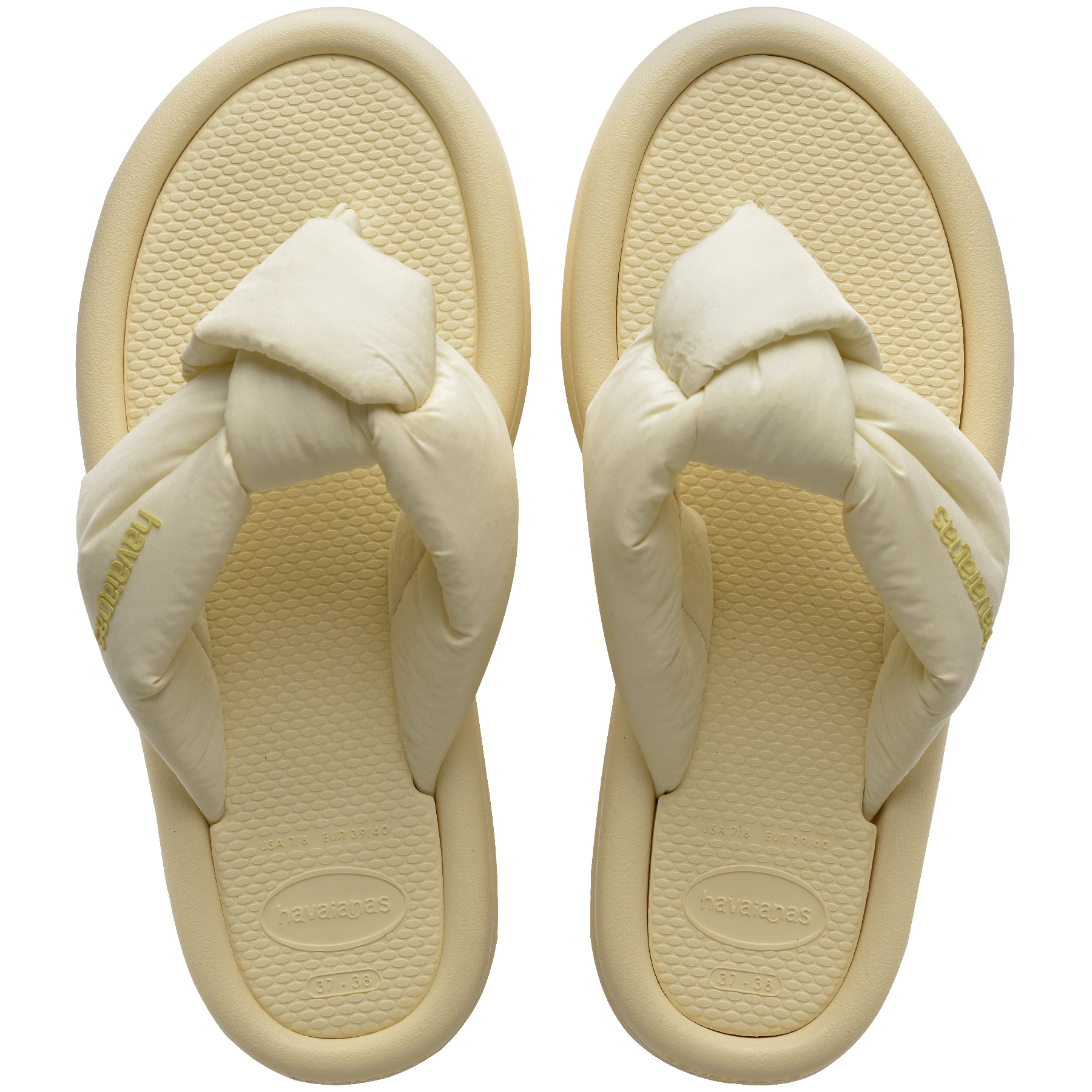 Women's Over Puffed Flip Flops - BUTTERCREAM