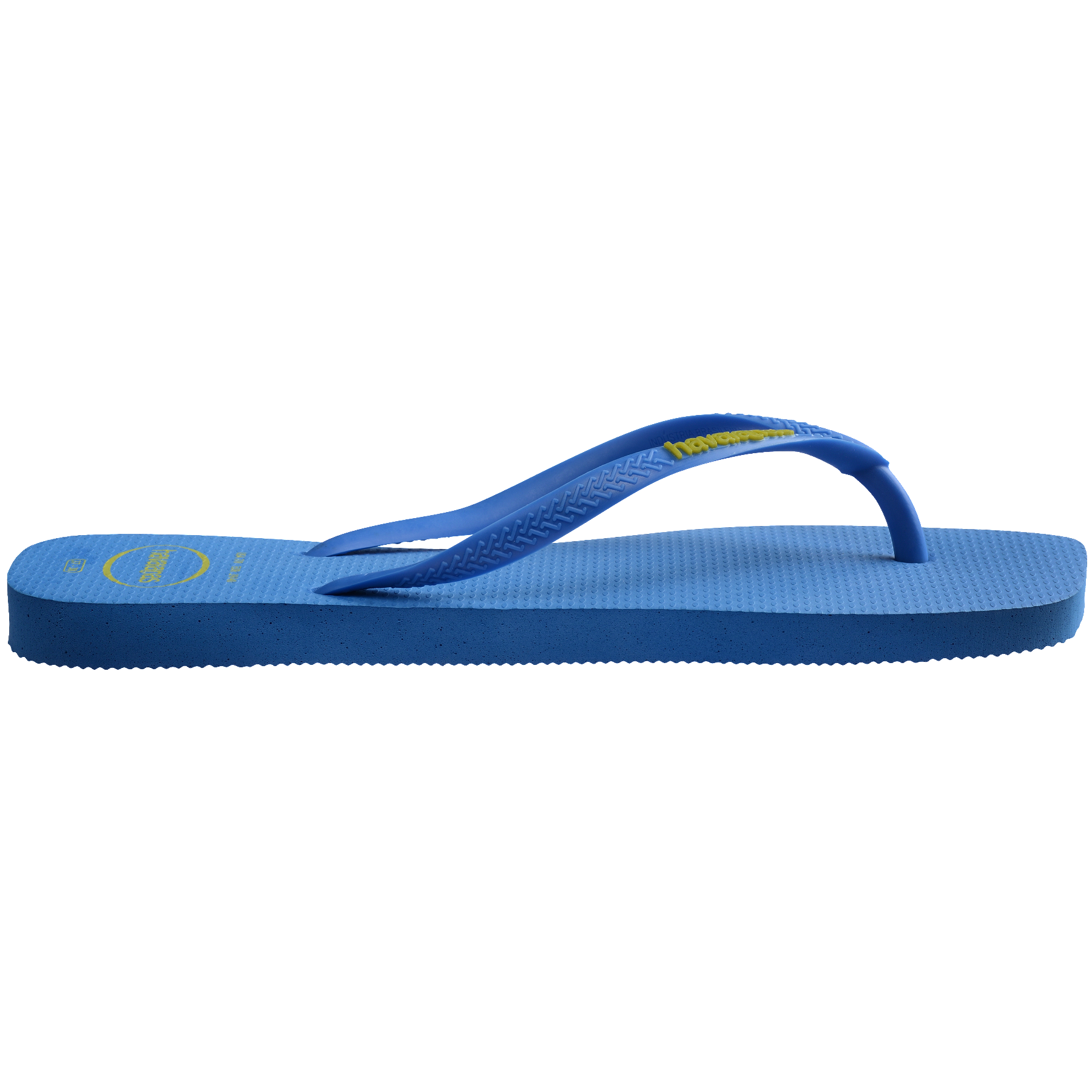Women's Slim Square Logo Pop Up Flip Flops - BRILLIANT BLUE