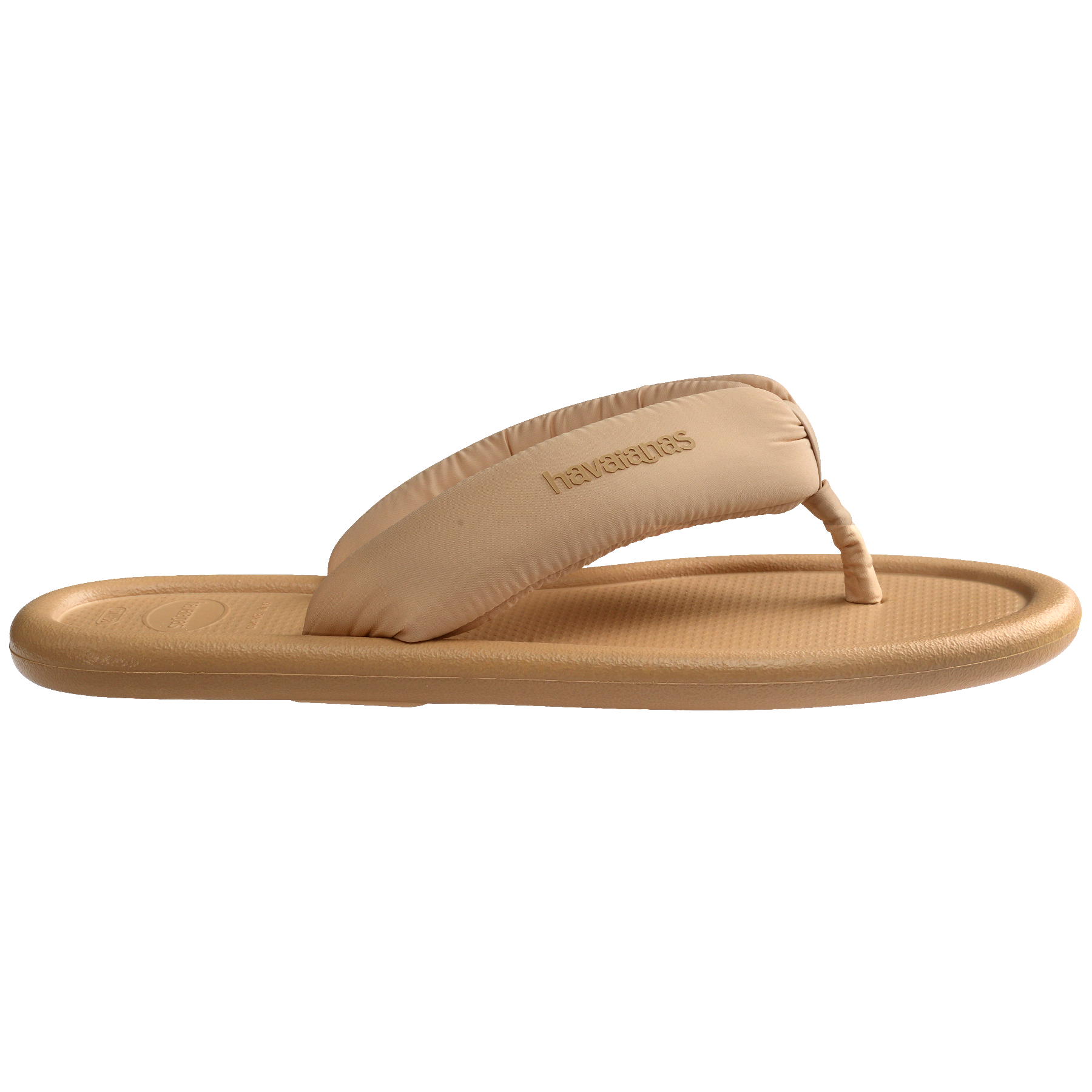 Women's Maxi Puffed Flip Flops - GOLDEN