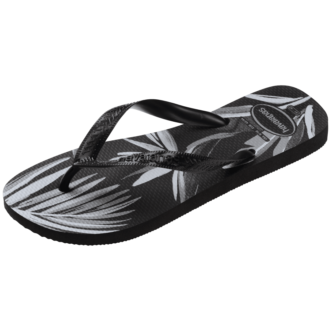Men's Aloha Flip Flops - Black/Black/Grey