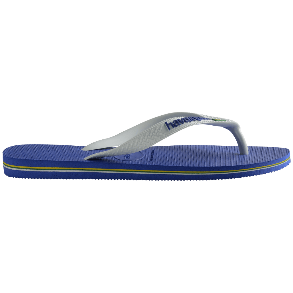 Men's Brazil Logo Flip Flops - Marine Blue