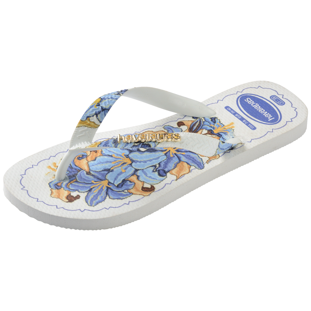 Women's Tropicalia Vibes II Top Flip Flops - WHITE