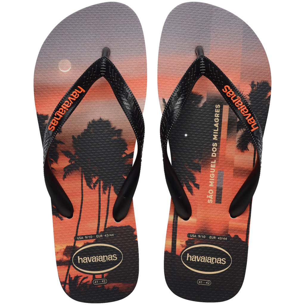 Men's Top Surfer I Flip Flops - GREY STEEL/BLACK/SUNSET ORANGE