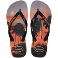 Men's Top Surfer I Flip Flops - GREY STEEL/BLACK/SUNSET ORANGE