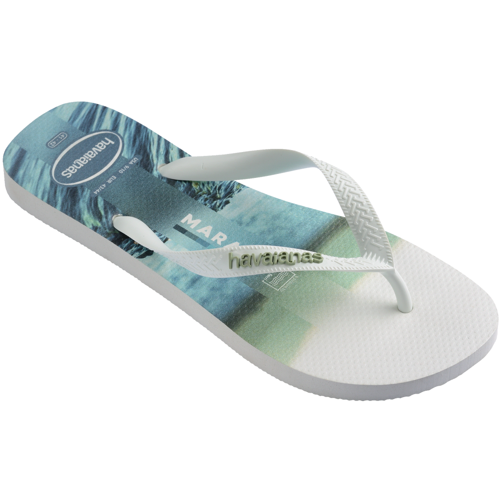 Men's Top Surfer I Flip Flops - WHITE/WHITE