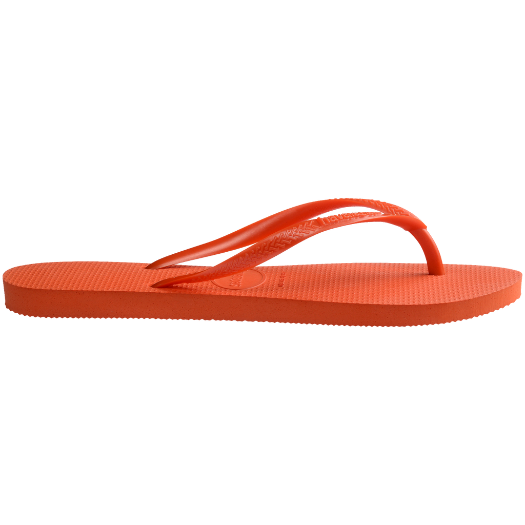 Women's Slim Flip Flops - ORANGE