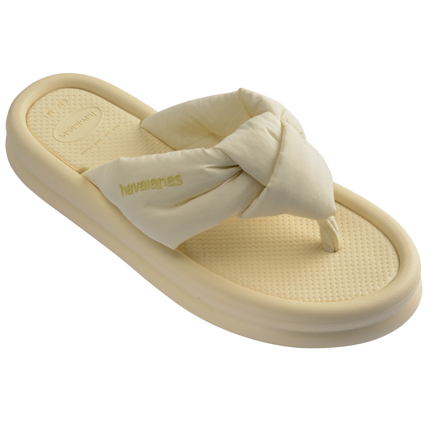 Women's Over Puffed Flip Flops - BUTTERCREAM