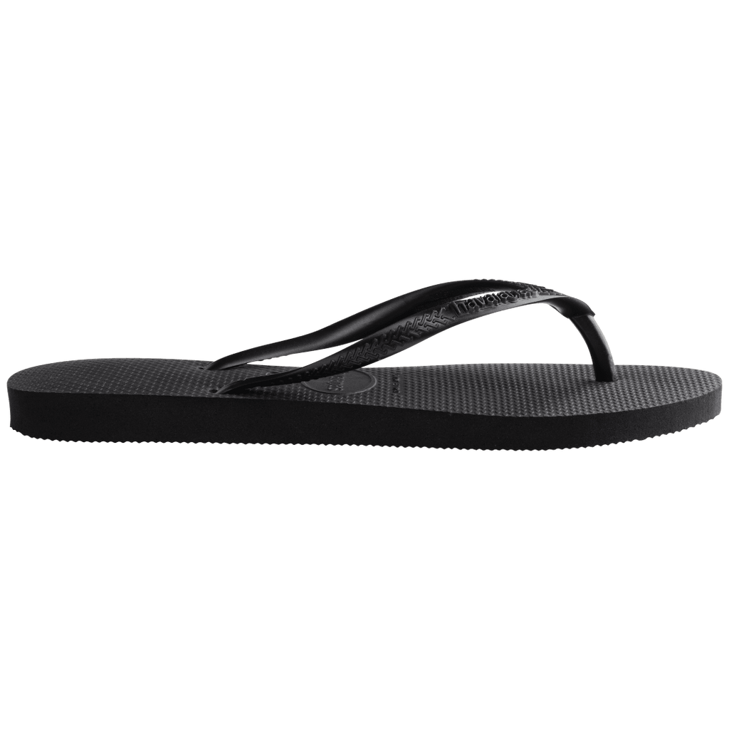 Women's Slim Flip Flops - Black