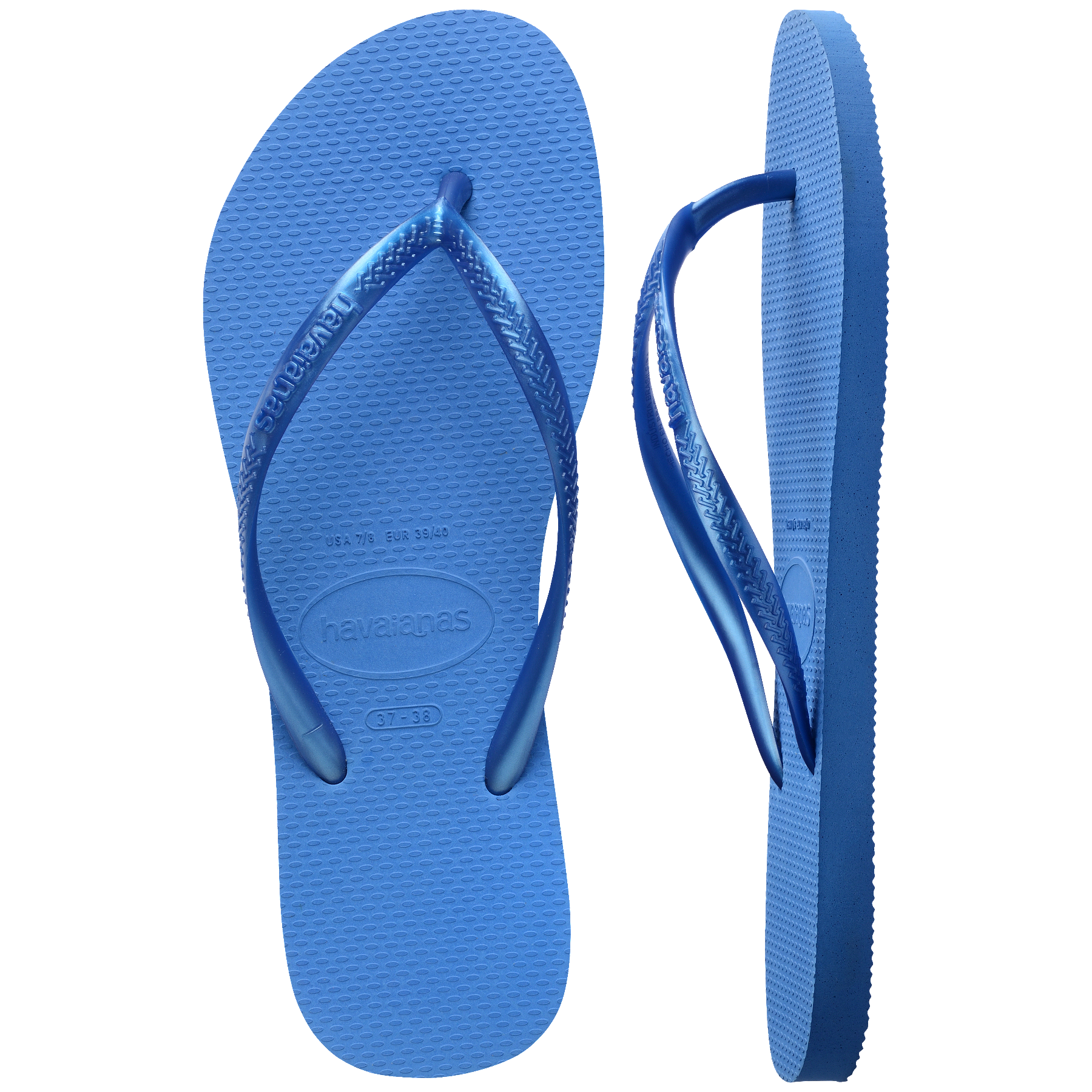 Women's Slim Flip Flops - BRILLIANT BLUE