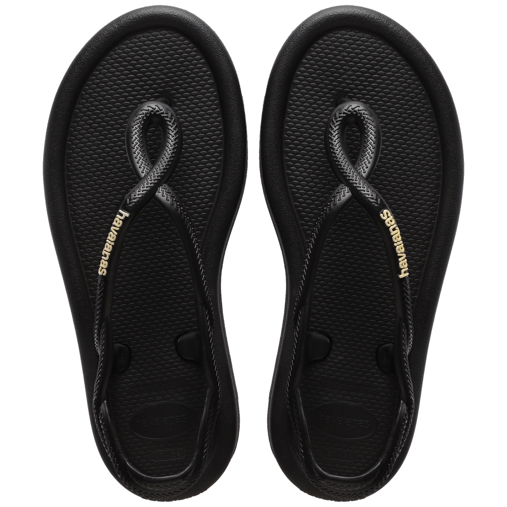 Women's Luna Puffed Sandals - BLACK