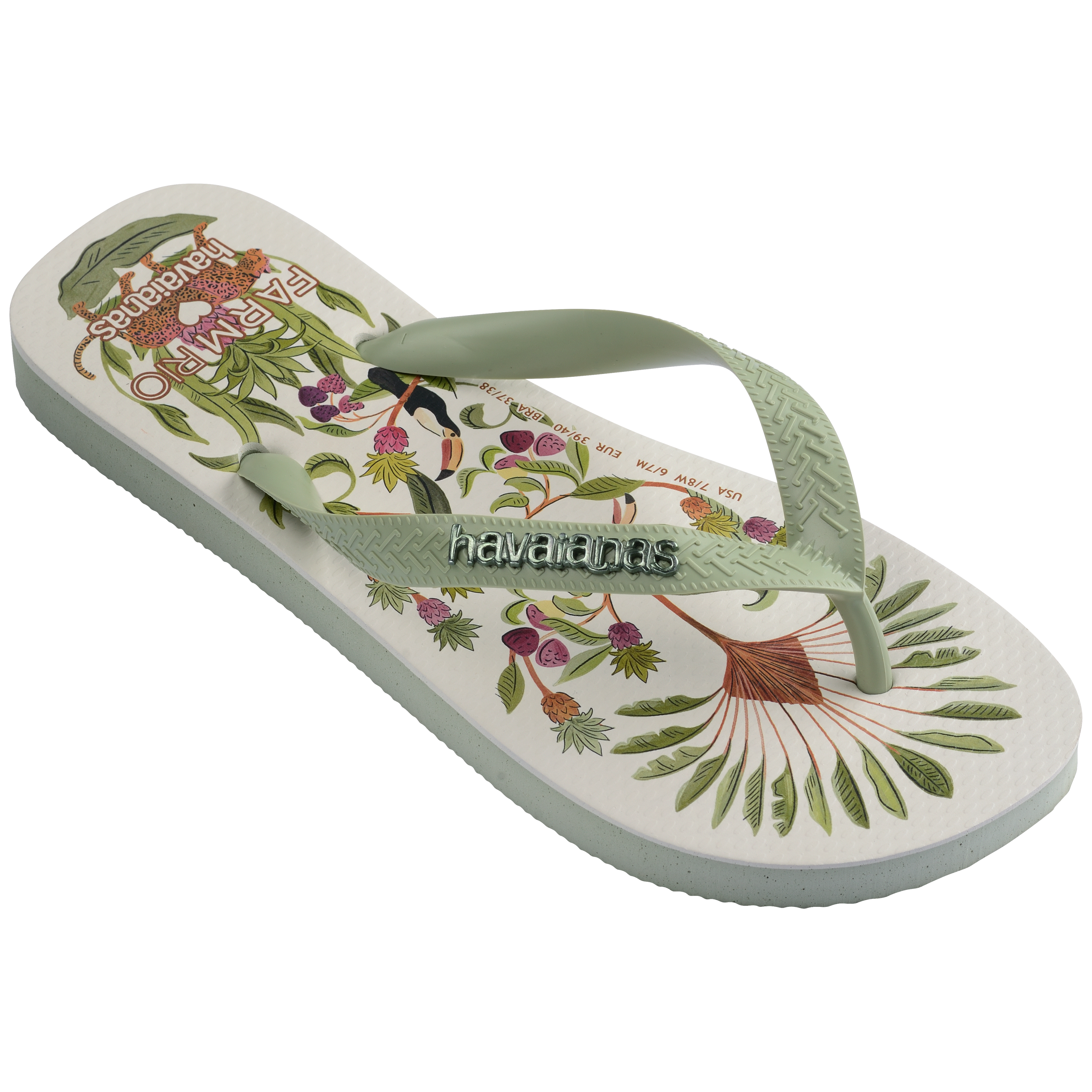Women's FARM Rio Sweet Forest Flip Flops - Smoke Green