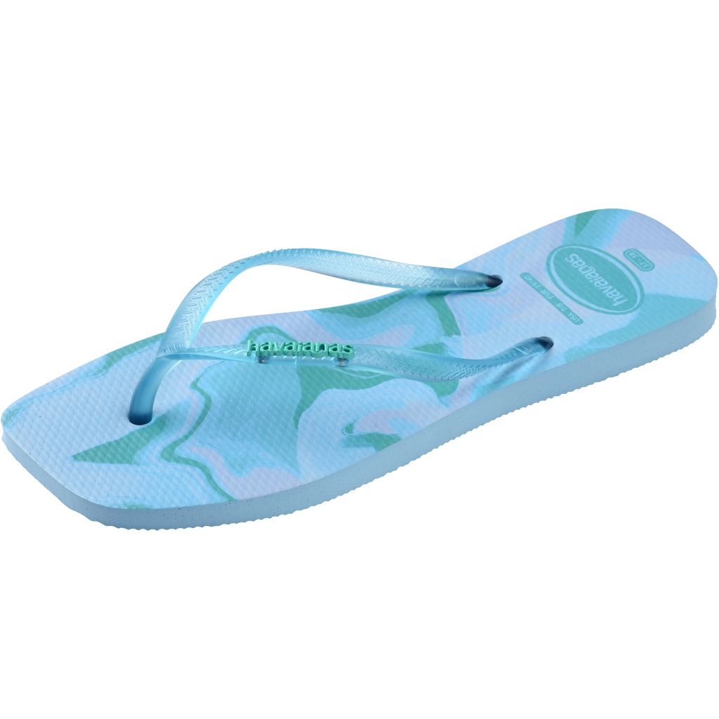 Women's Slim Square Jelly Flip Flops - LAVENDER BLUE