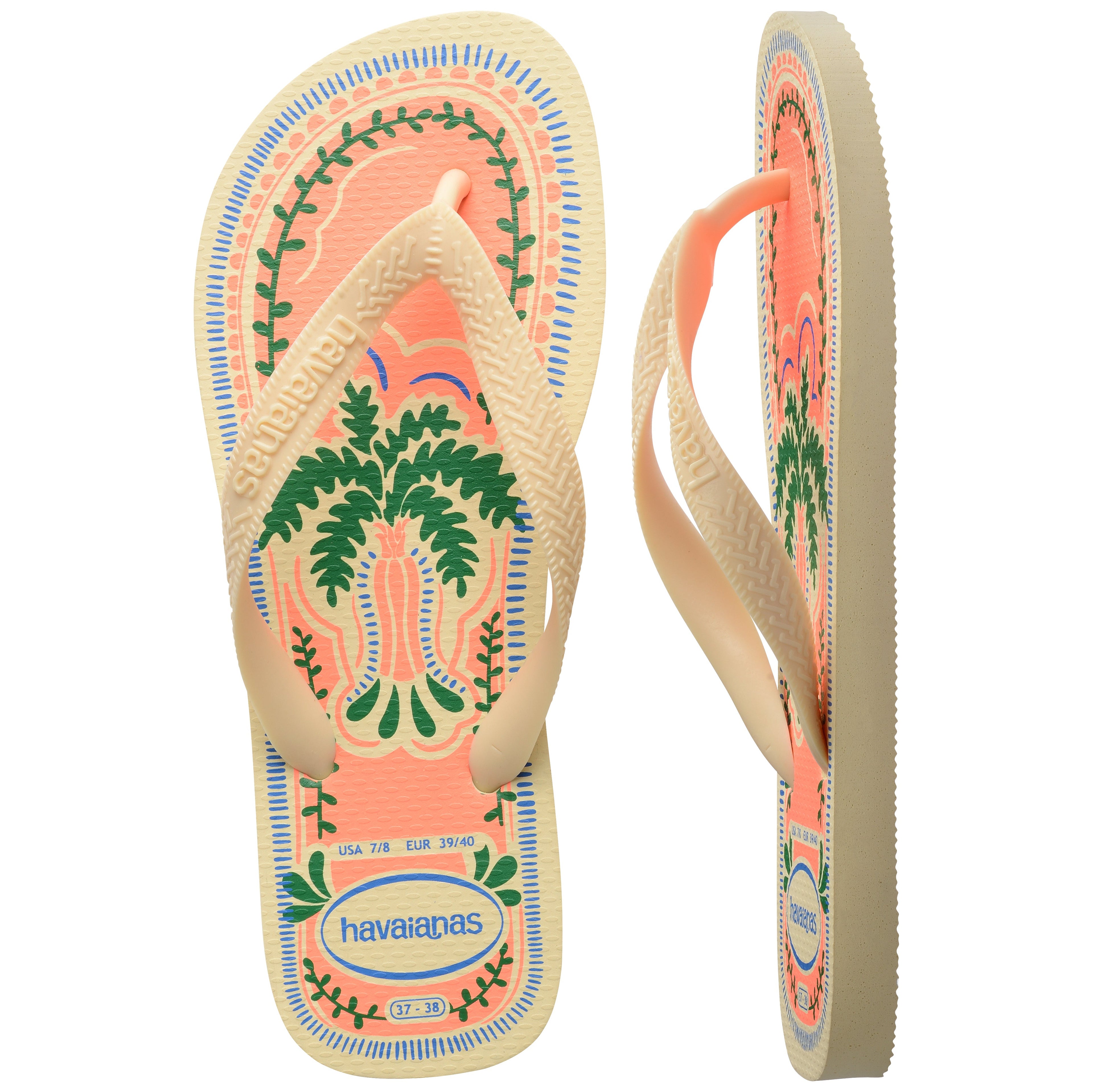Women's Top Summer Vibes Flip Flops - BUTTERCREAM