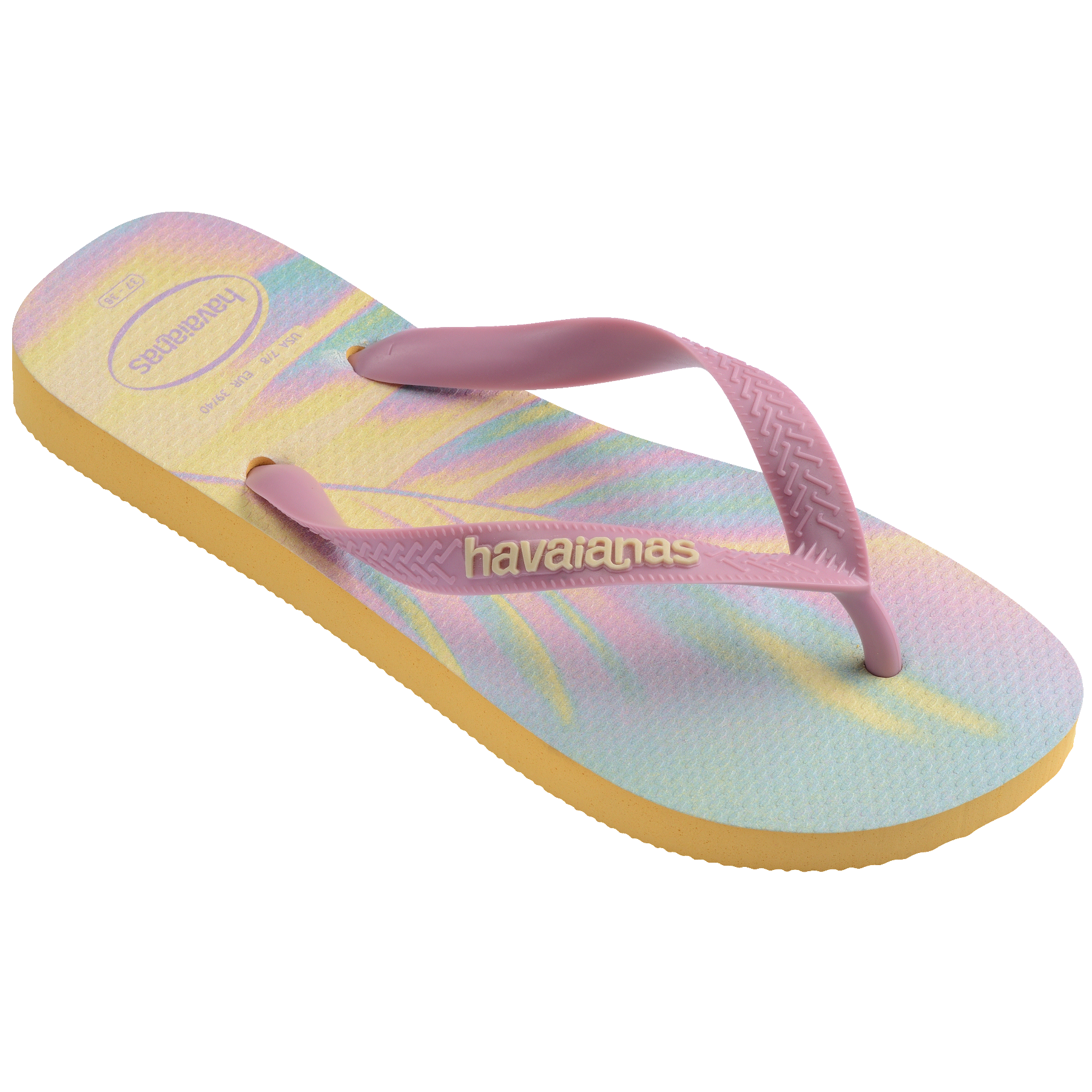 Women's Top Fashion Flip Flops - CAJA YELLOW