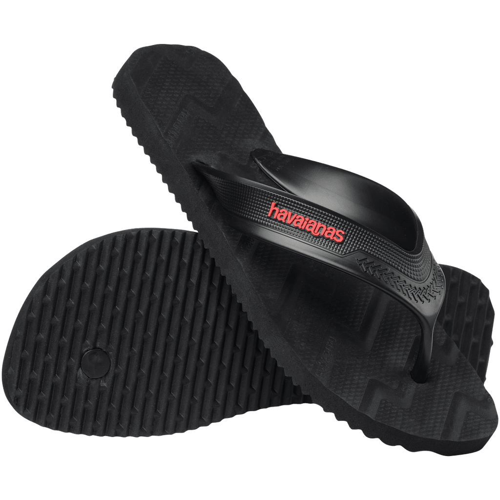 Men's Track Waves Flip Flops - Black