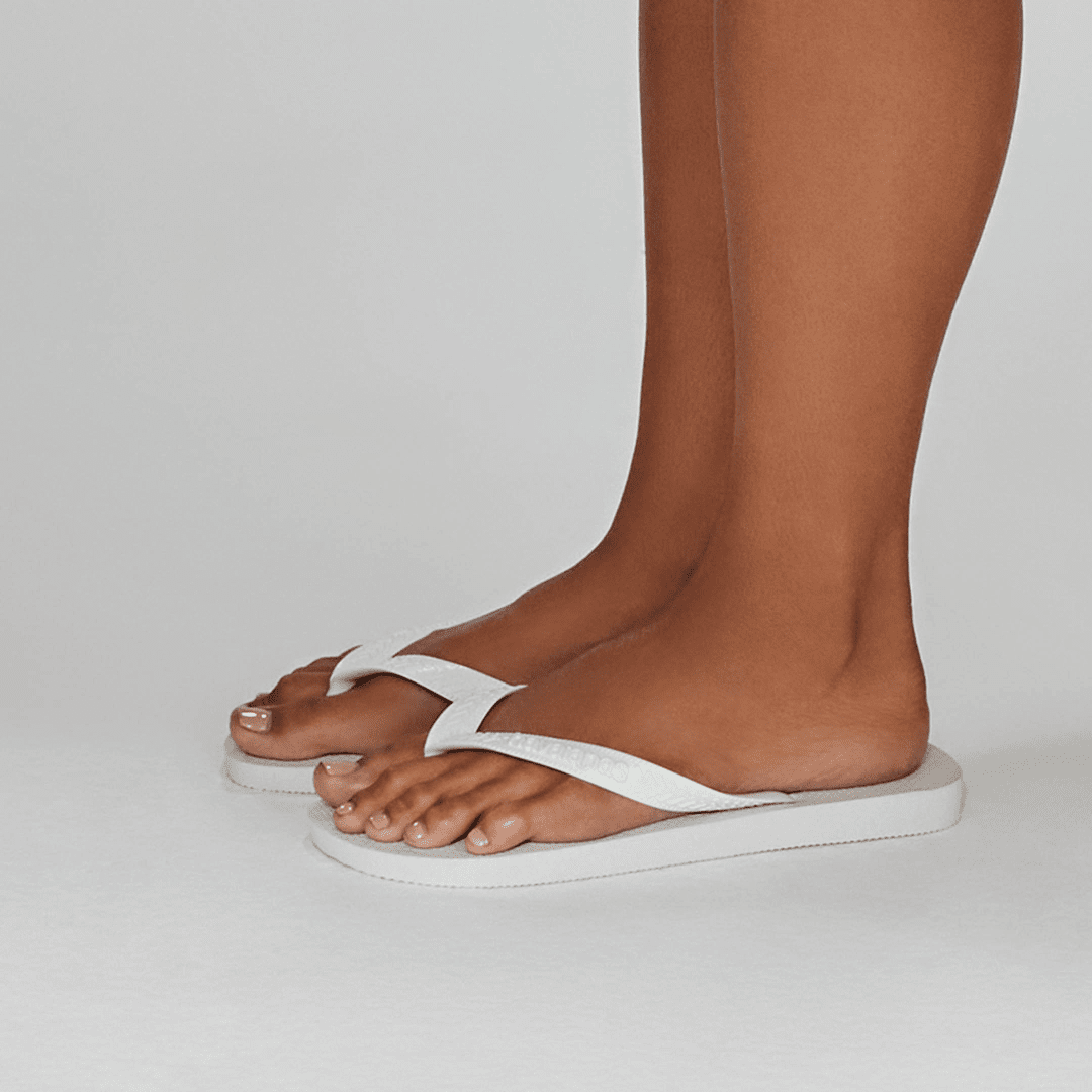 Women's Top Flip Flops - White