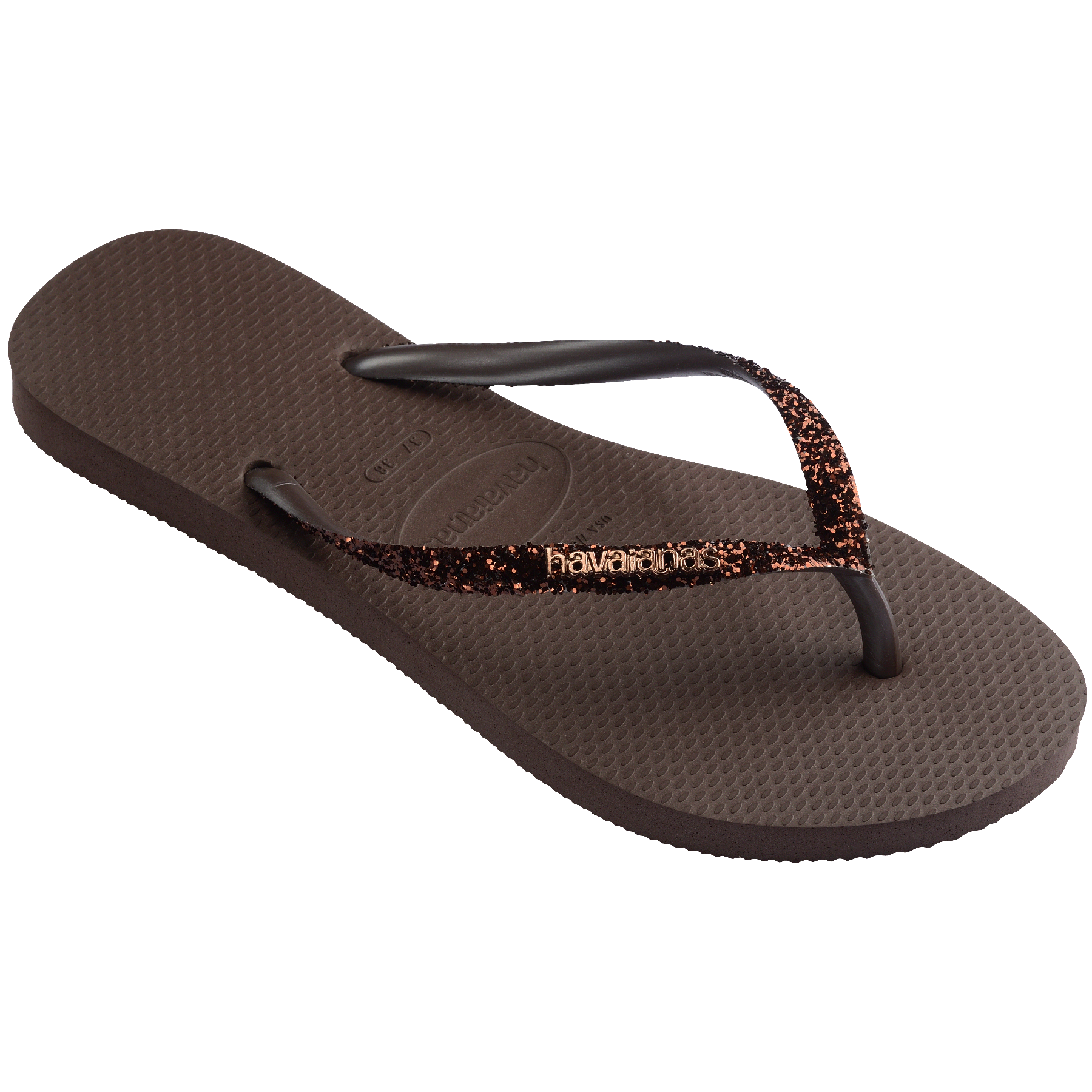 Women's Slim Glitter II - DARK BROWN