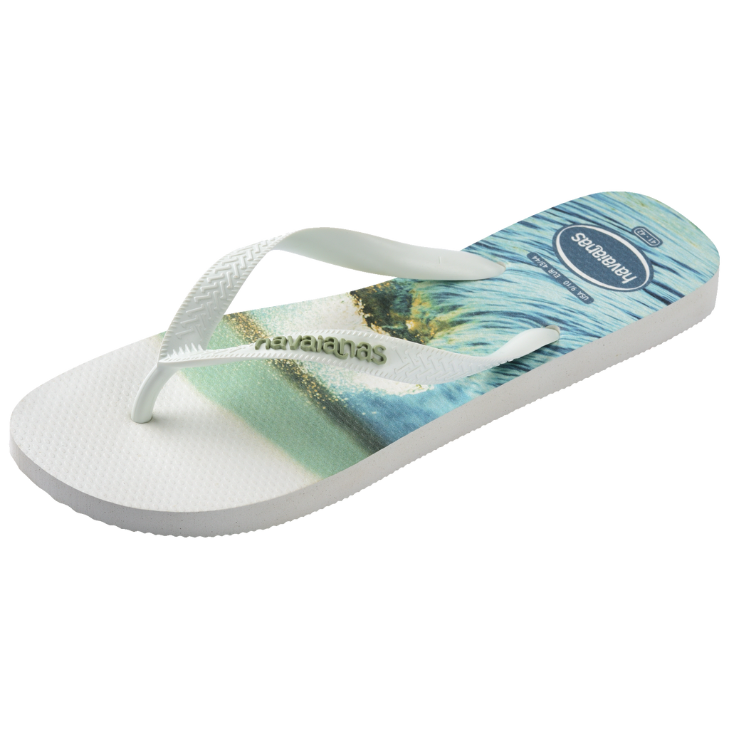 Men's Top Surfer I Flip Flops - WHITE/WHITE