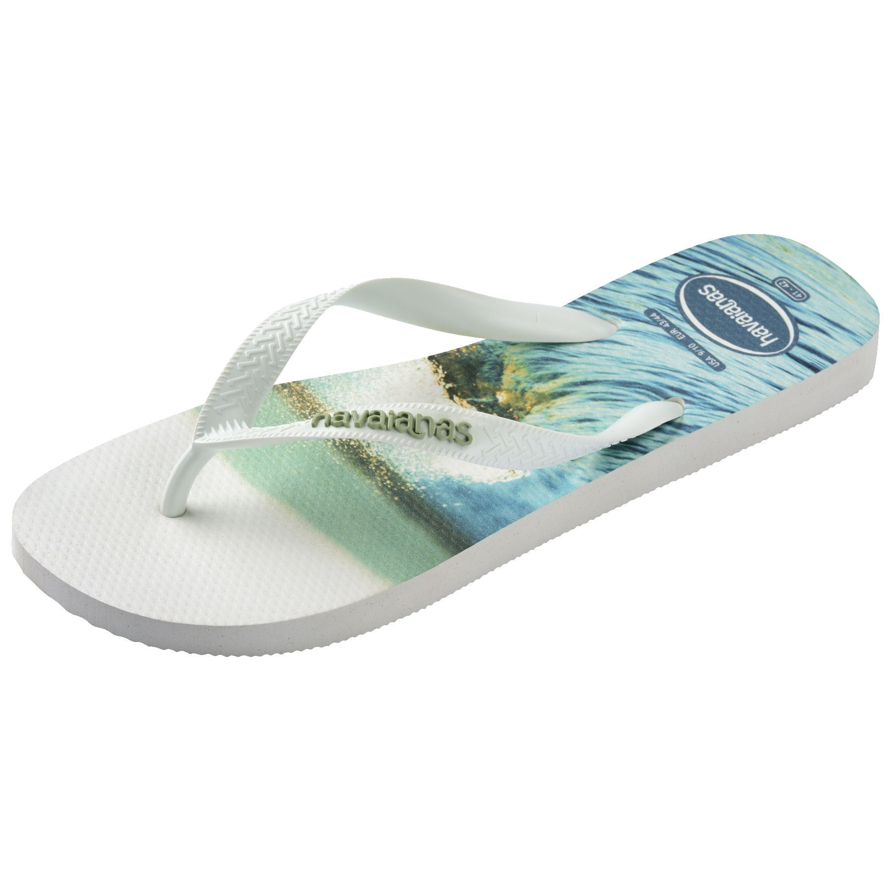 Men's Top Surfer I Flip Flops - WHITE/WHITE
