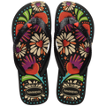 Women's Top Begonia Flip Flops - Black