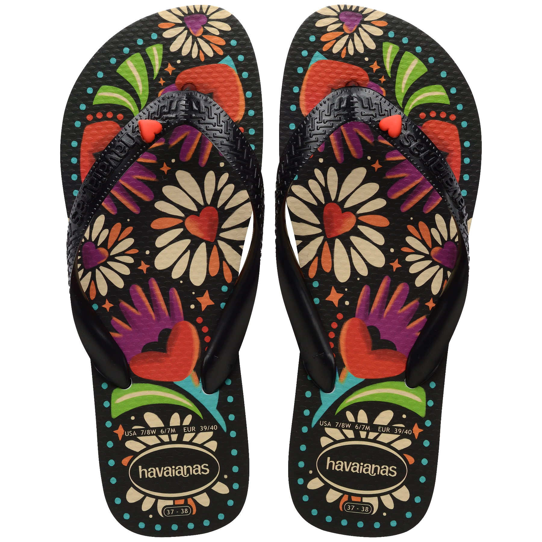 Women's Top Begonia Flip Flops - Black