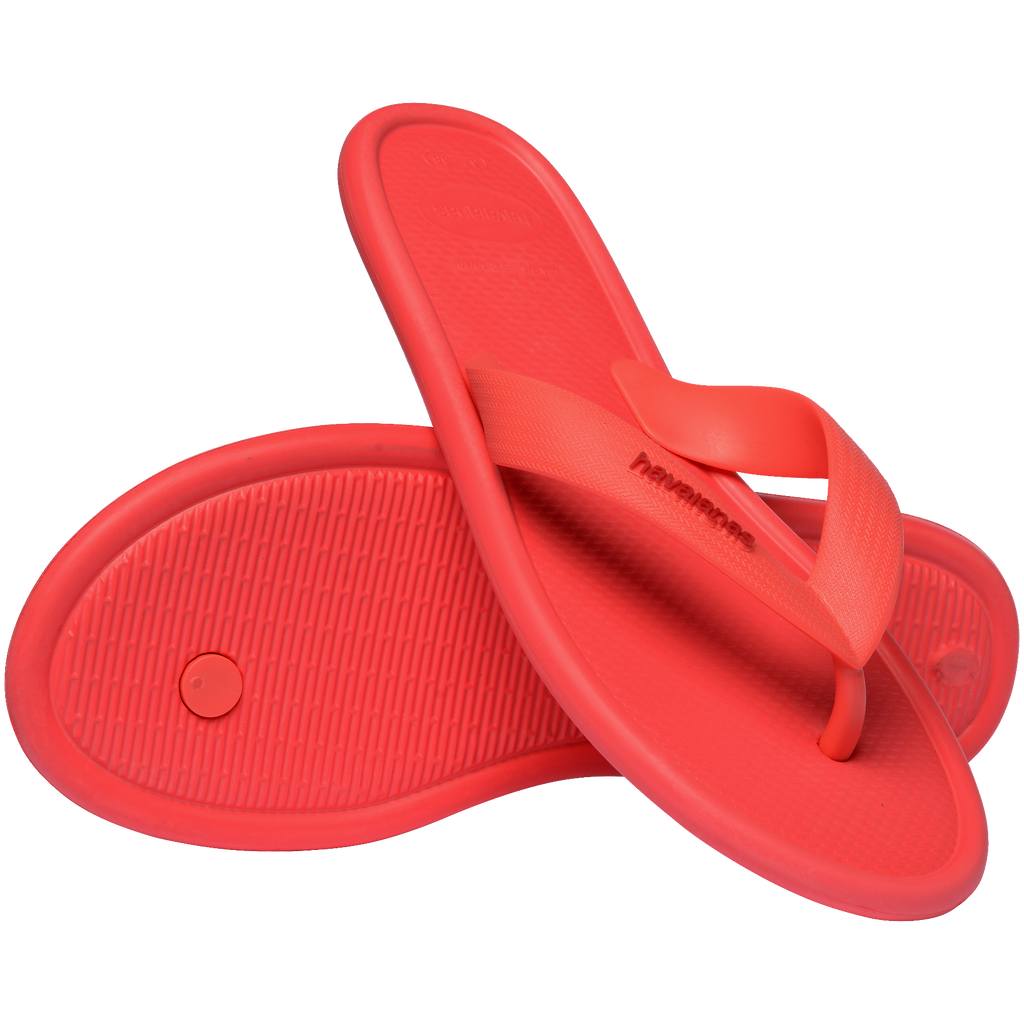 Women's Puffed Up Flip Flops - TROPICAL CORAL