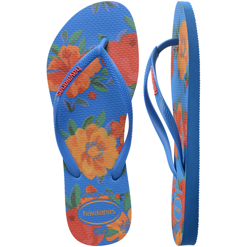Women's Summer Bliss Slim Flip Flops - BRILLIANT BLUE